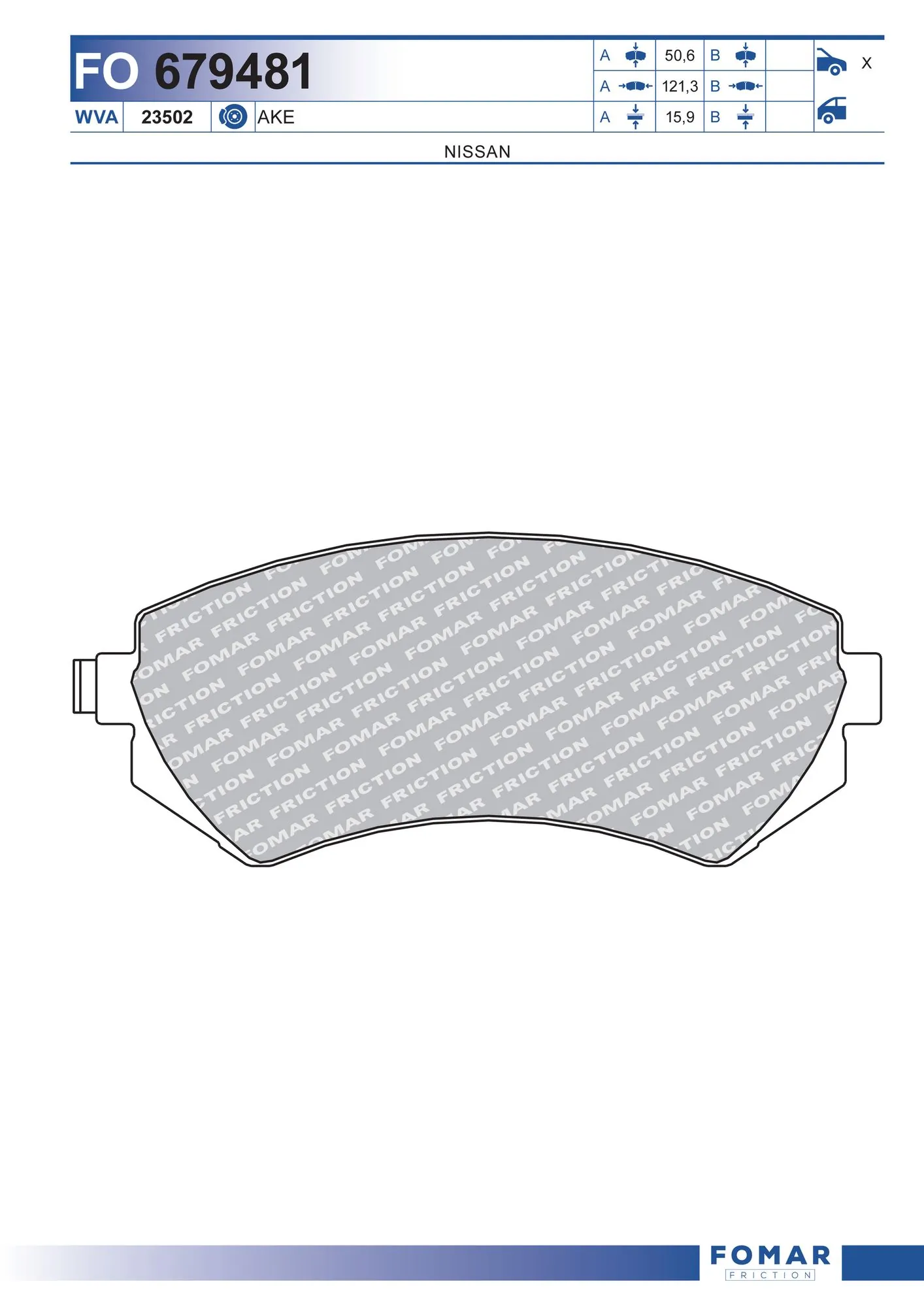 Brake Pad Set, disc brake